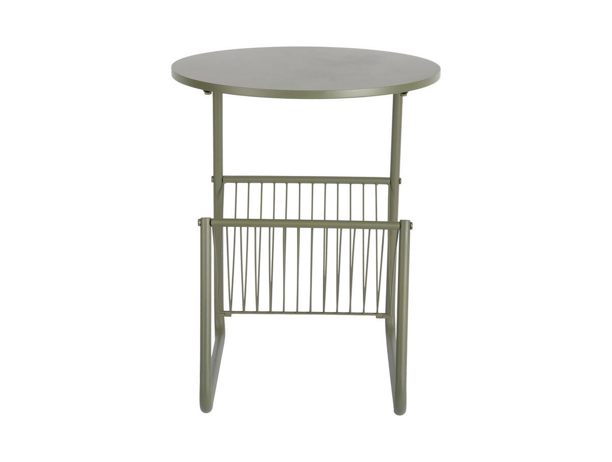 BEISTELLTISCH Riqueza - Grün - 40/40/49 cm - Grün, Metall (40/40/49cm) - Leitmotiv