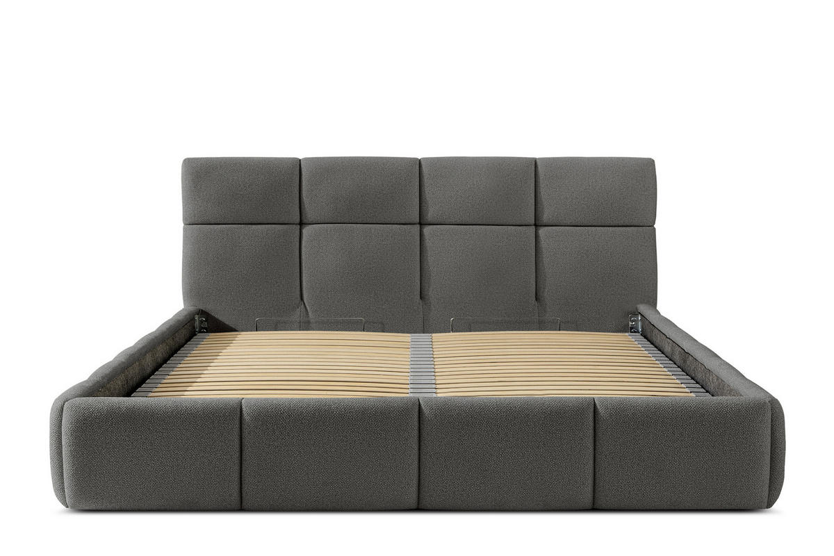 POLSTERBETT ALTOS, dunkelgrau - Dunkelgrau, Holz/Holzwerkstoff (180/200cm) - KONSIMO®