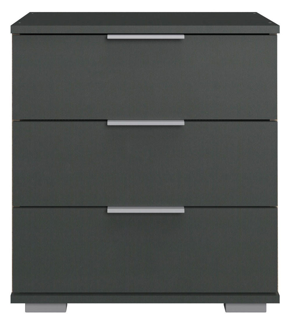 NACHTKONSOLE Easy Plus Graphit 52 / 38 / 56cm - Graphitfarben, Holz/Holzwerkstoff (52/56/38cm) - Wimex