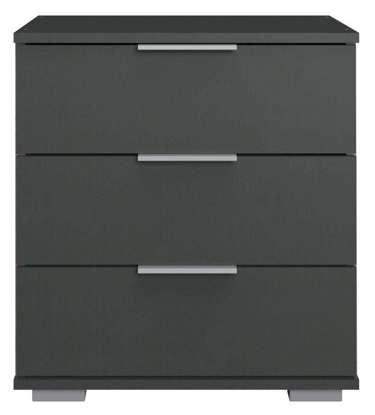 NACHTKONSOLE Easy Plus Graphit 52 / 38 / 56cm - Graphitfarben, Holz/Holzwerkstoff (52/56/38cm) - Wimex