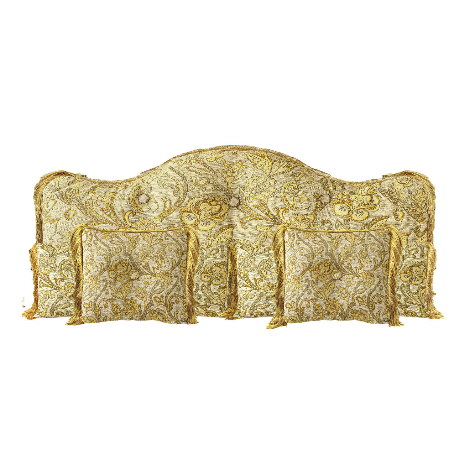 NACHTTISCHKISSEN Quaste Beige 60*140cm 5er-set - Beige, Textil (15/140cm) - Vercart