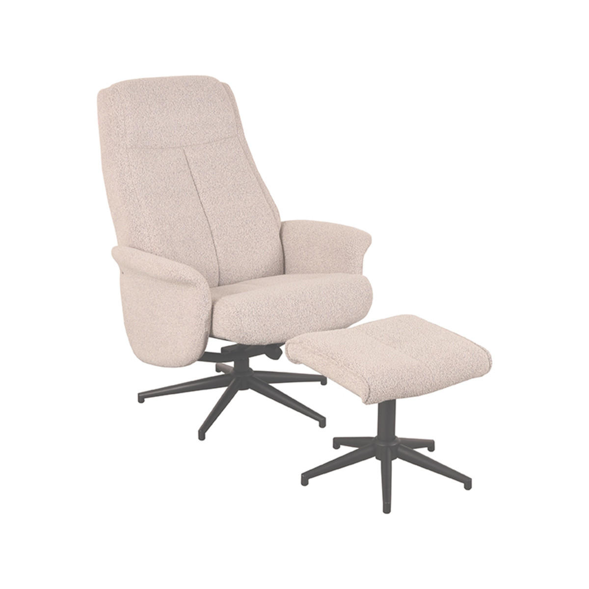 SESSEL Bergen Beige 62/77/53 cm - Beige, Textil (77/53/62cm) - LABEL51