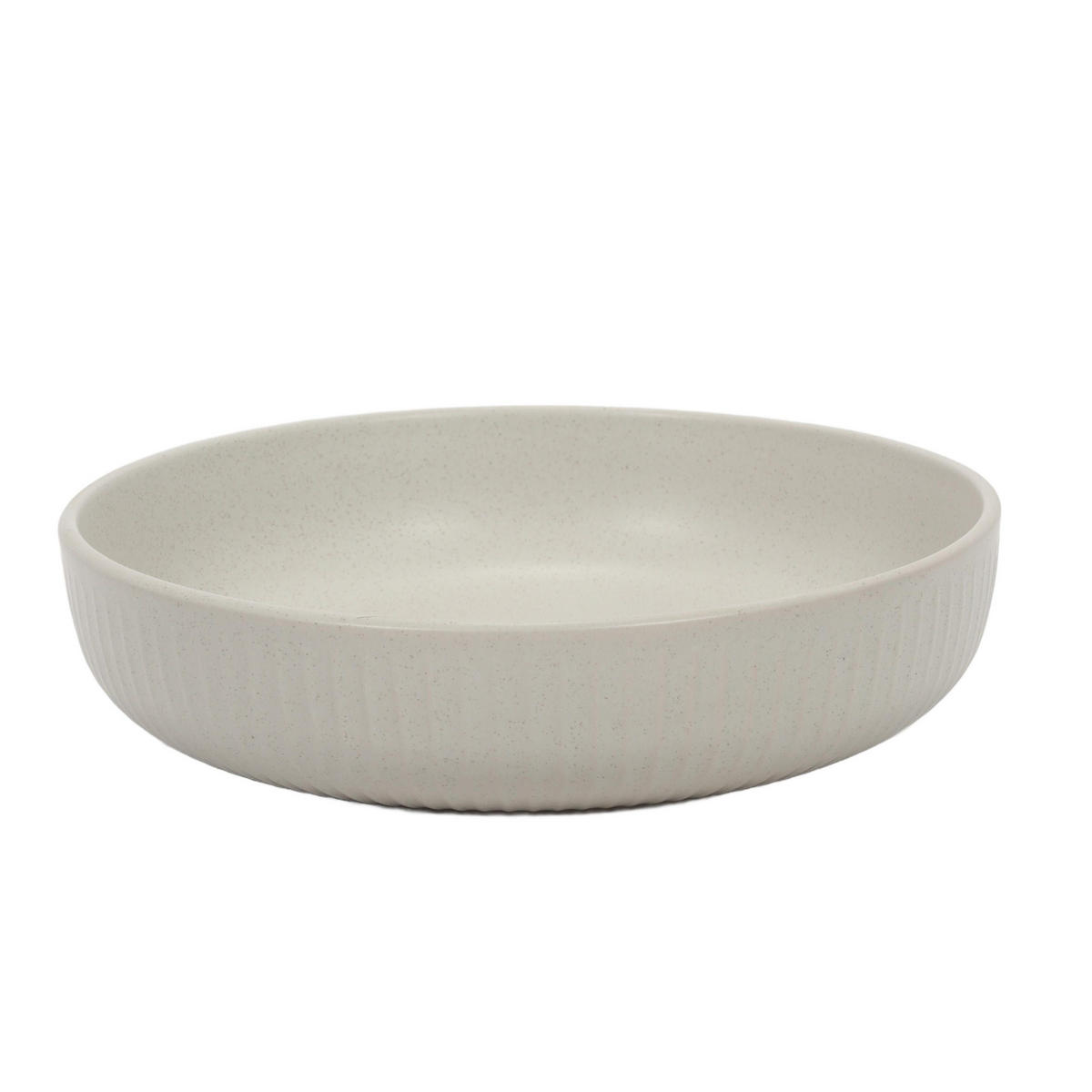 TELLER aus Steingut Grau 22/22/5 cm - Grau, Keramik (22cm) - Siaki