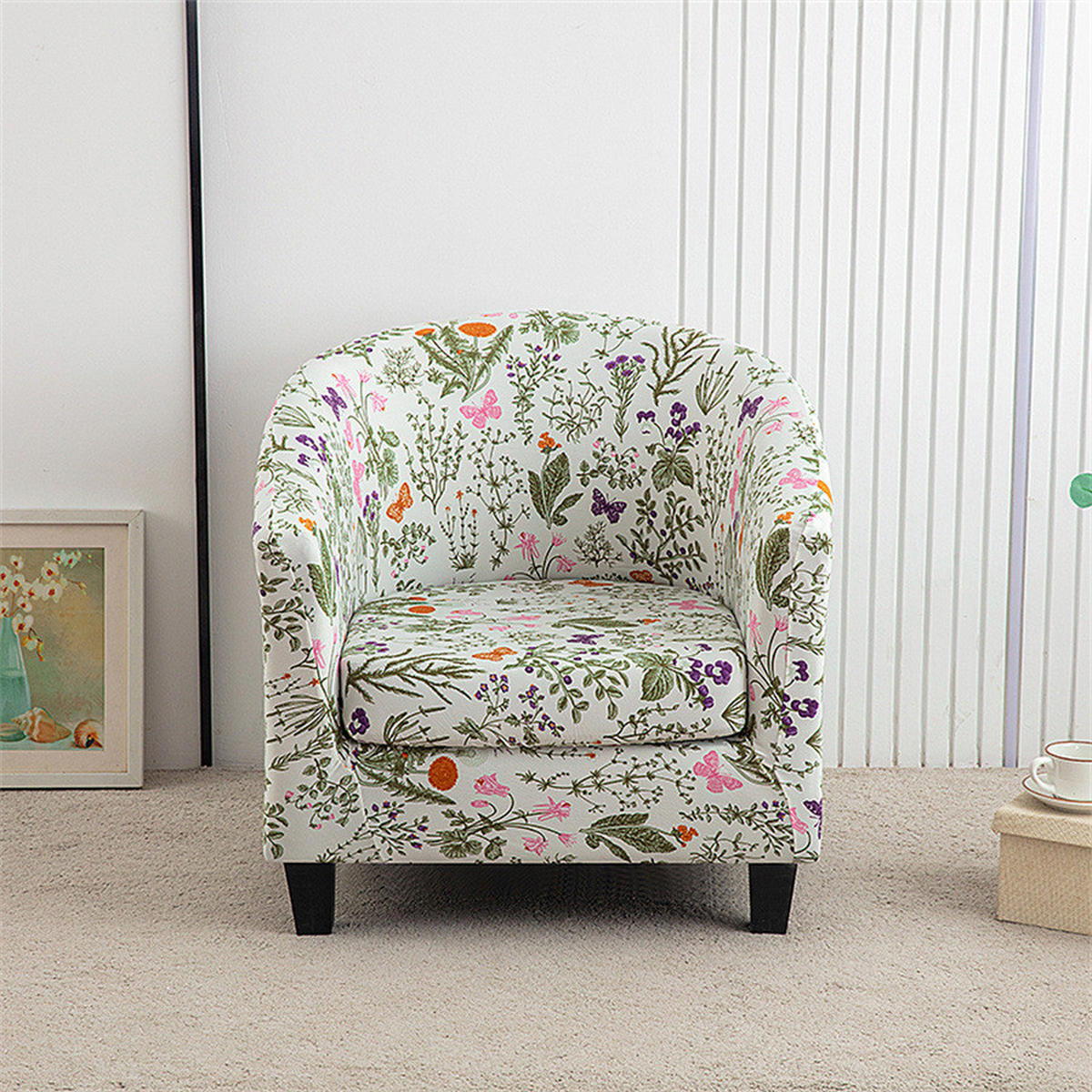 SOFA-ÜBERZUG – Einzelsitzer 65–75 cm – Hellgrün - Grün, Textil (65/55cm)