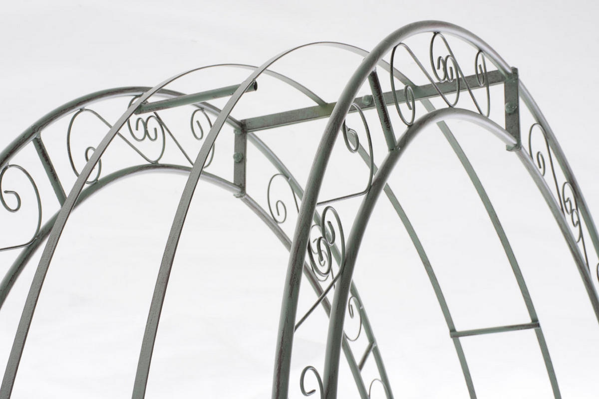 ROSENBOGEN Shinay mit Tor antik-grün - Grün, Metall (128/245/26cm) - TPFGarden