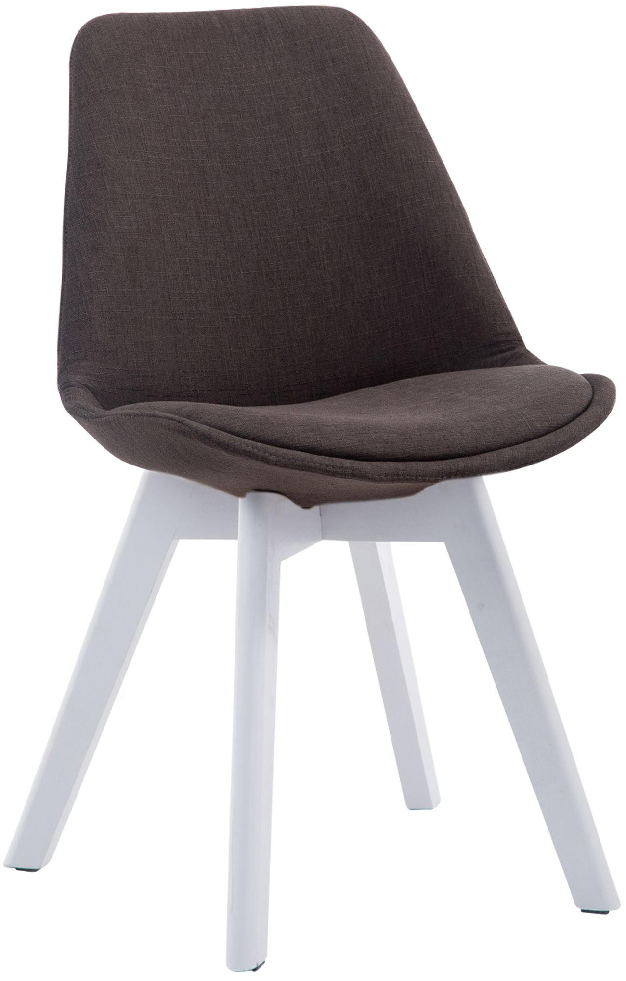 STUHL Stoff Dunkelgrau - Dunkelgrau/Weiß, Holz/Textil (48/84/55cm) - CLP