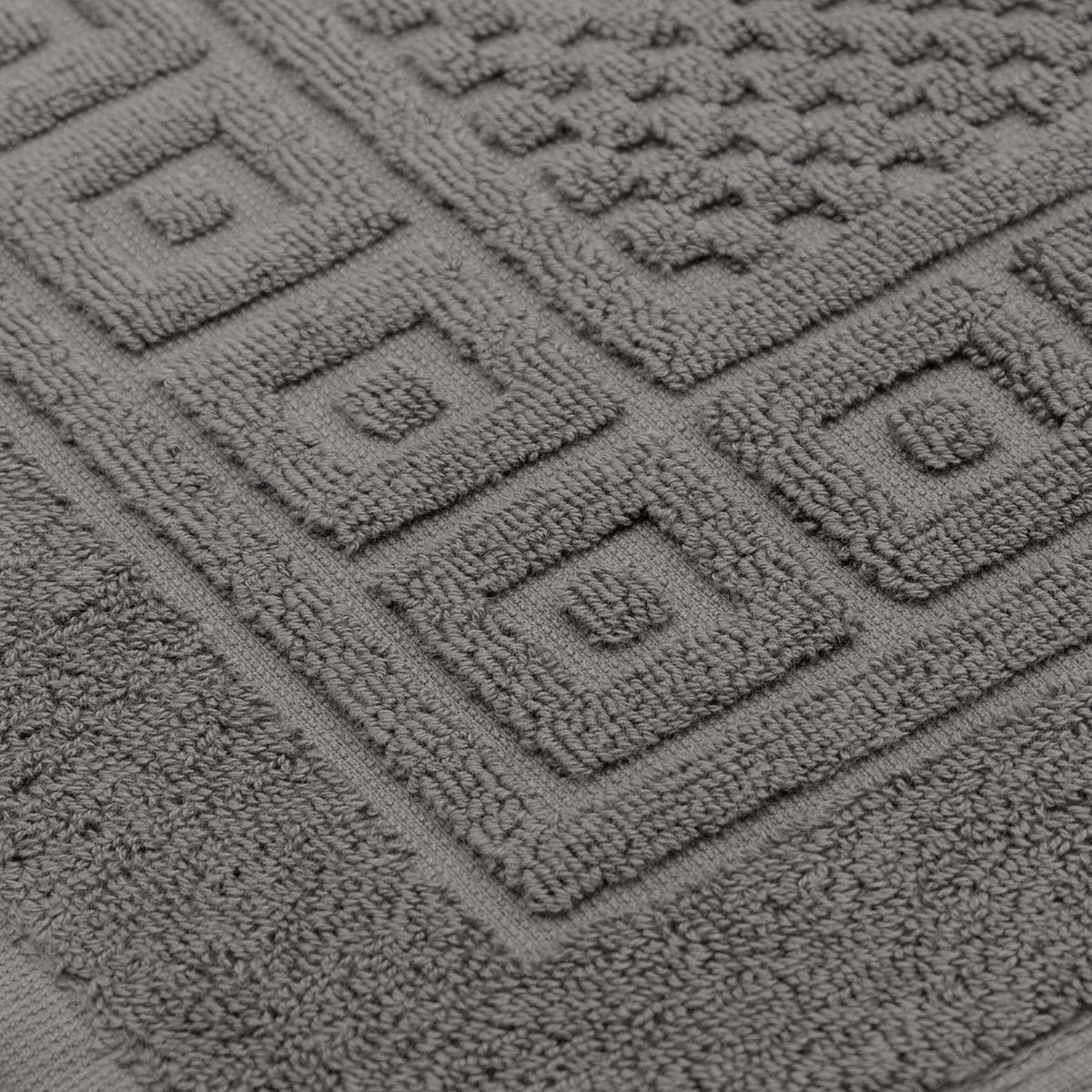 BADEMATTE, 2er-Set, 50x70 cm, 100% Baumwolle, Grau - Anthrazit, Textil (50/70cm) - Zollner