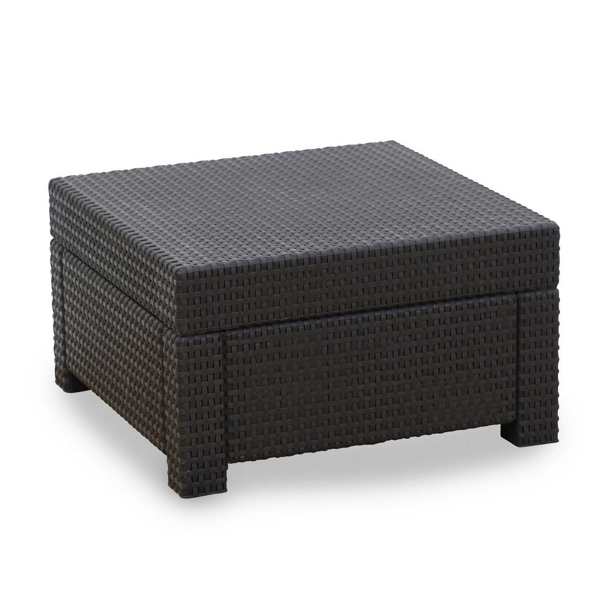 LOUNGESET Provence mit Sessel und Tisch Provence inkl. Kissen - Schwarz, Textil - Keter