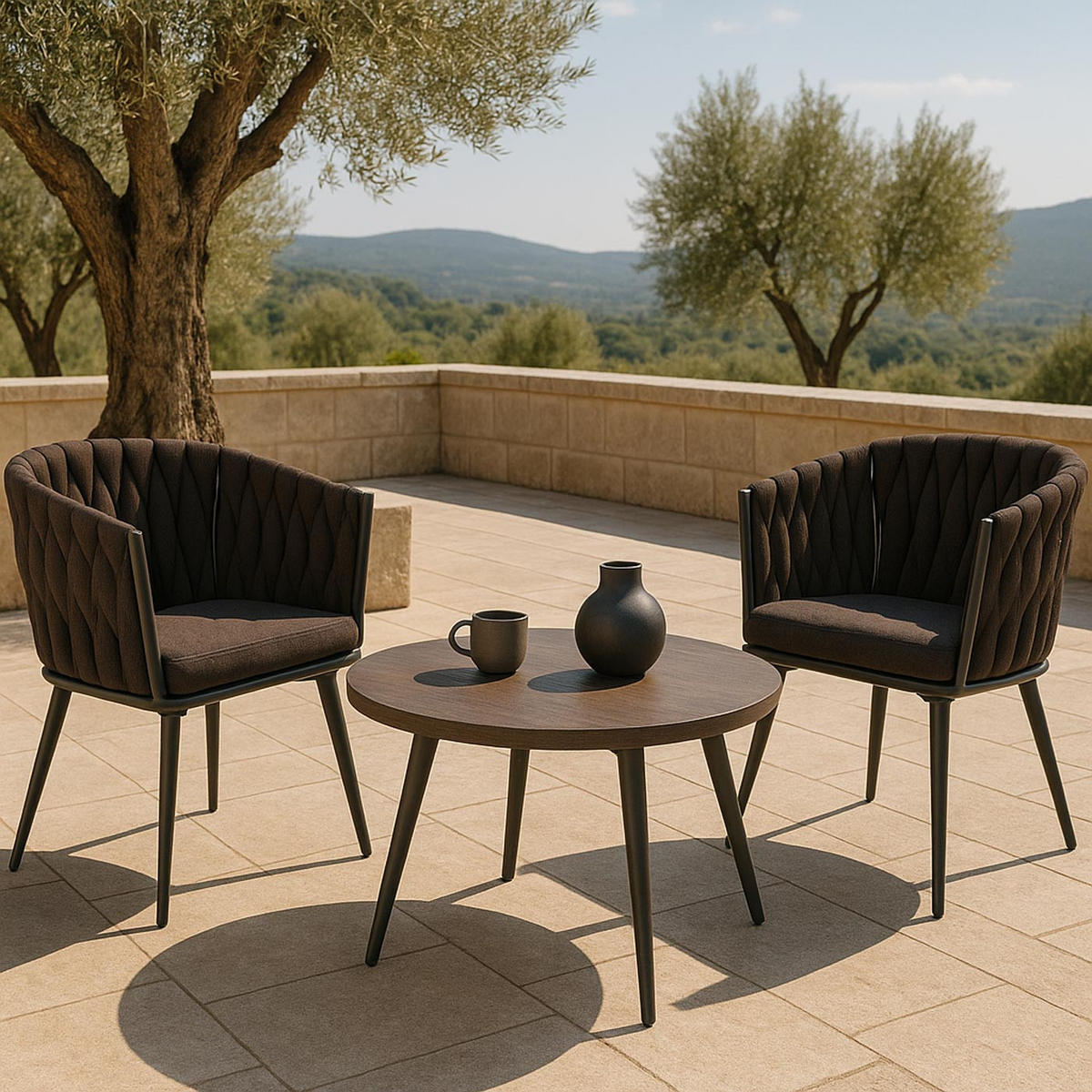GARTENSTUHL Braun - Braun, Textil (61/82/57cm) - MCW