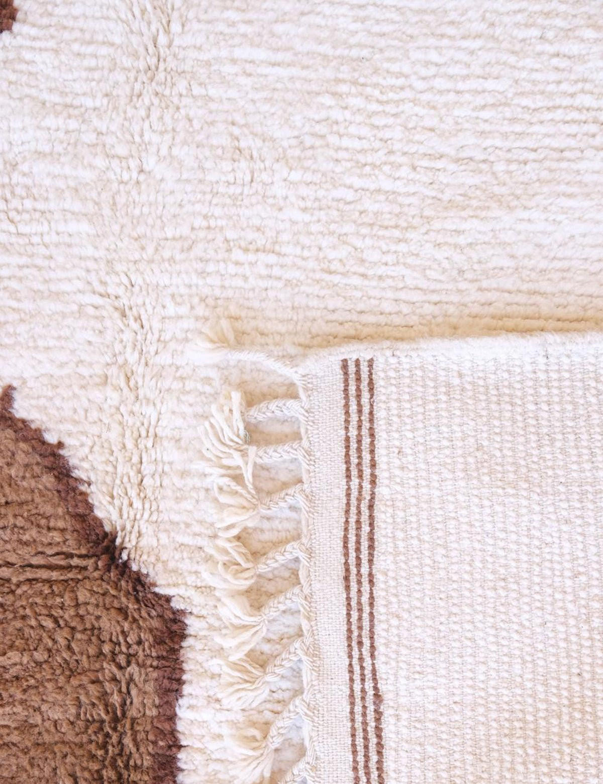 BERBERTEPPICH schlicht modern bruin - Braun, Naturmaterialien (215/275cm) - AFK Living