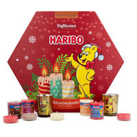 24tlg.ADVENTSKALENDERSET - Weiß, Glas/Naturmaterialen (33/37/6cm)