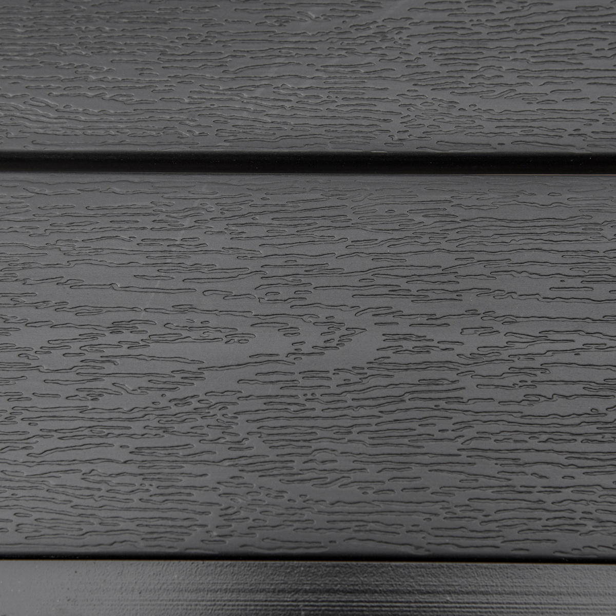 GARTENTISCH 78x78x74 cm Schwarze mit Holzoptik & Aluminiumrahmen - Naturfarben, Metall (78/78/74cm) - Modfu