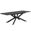 AUSZIEHTISCH MALTEK 140-220/90/76 cm - Anthrazit/Schwarz, Metall (90/140/76cm) - DUBI Möbel