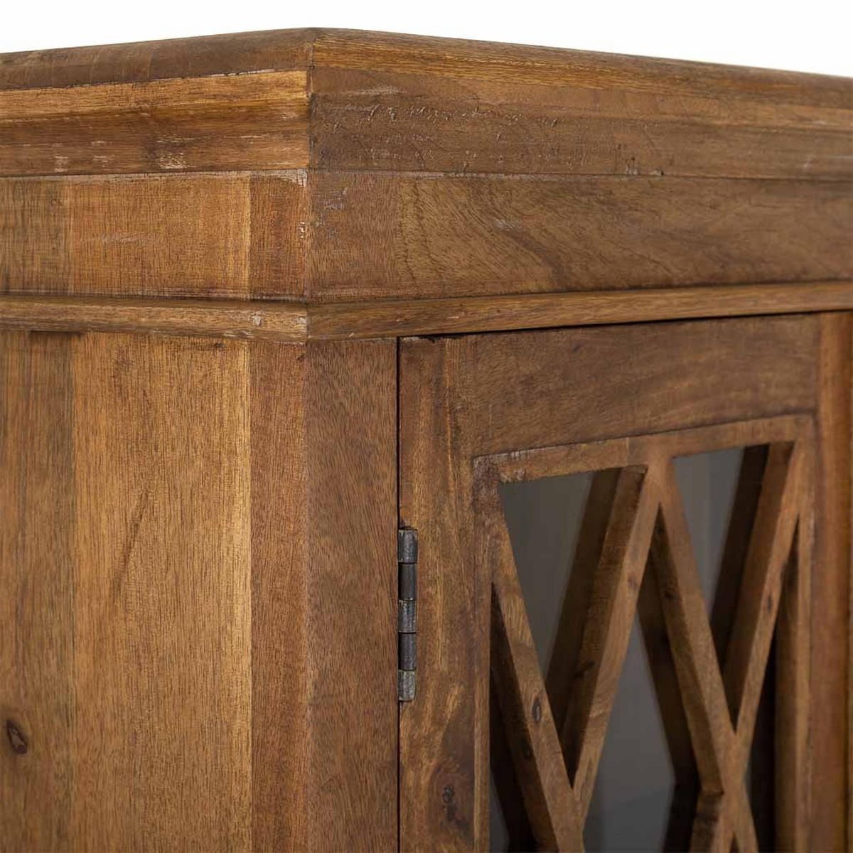 VITRINE auz Holz 90x40x183 cm - Braun, Holz (90/183/40cm) - Wanderlust