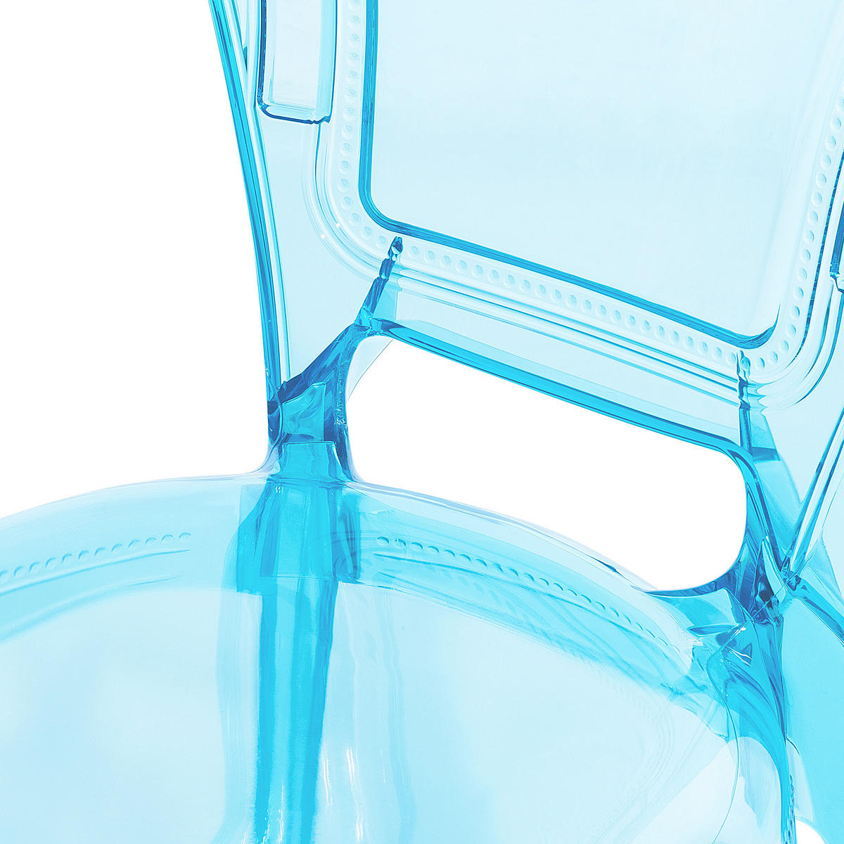 ESSZIMMERSTUHL 2er-Set Kunststoff Blau Vermont - Blau, Kunststoff (53/98/52cm) - Beliani