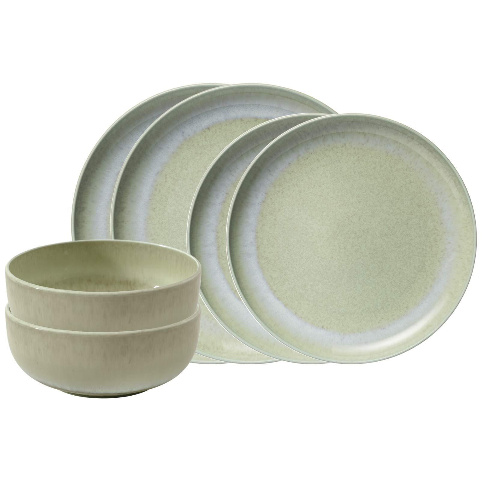 BASIC-SET Perlemor Alga grün 6er Set - Grün, Keramik (2/2/2cm) - like.Villeroy & Boch
