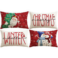 KISSENBEZÜGE 4er Set Weihnachtsmotiv 40 x 60 cm - Multicolor, Textil (40/60cm)