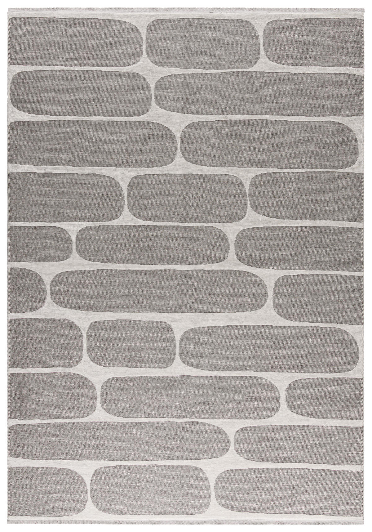 TEPPICH Zweiseitiger Beige Modern Abstrakt, Geometrisch - Kurzflor Rechteckig Weich - Weiß Ecru Creme - 120 x 170 cm - Ecru, Textil (120/170cm) - Mazovia