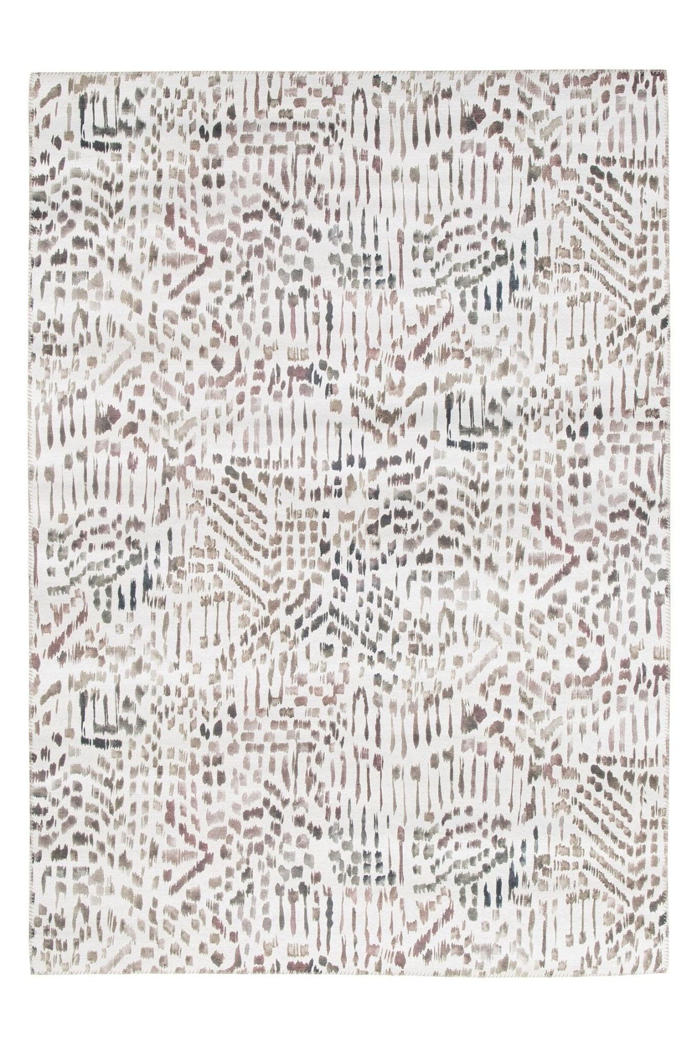 TEPPICH Design englische Naht grau - Grau, Textil (160/230cm) - AFK Living