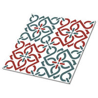 FLIESENAUFKLEBER 9 Stück 30x30 cm selbstklebend Arabisches Muster - Multicolor, Textil (30/1.6/30cm) - TULUP