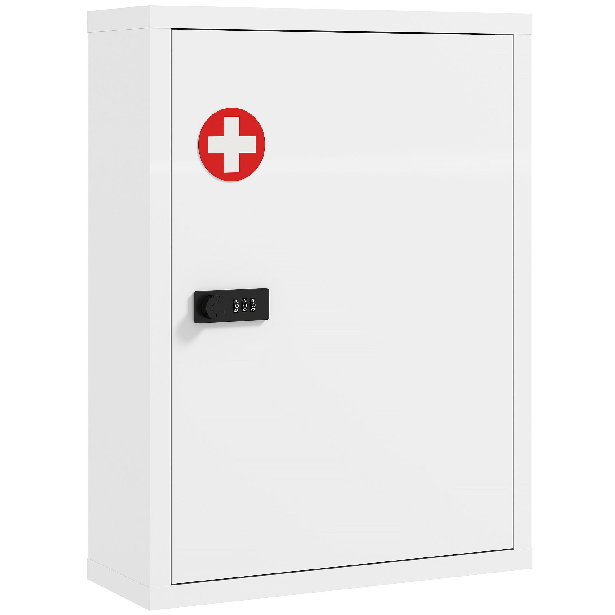 MEDICINSKÅP i kallvalsat stål, vit 53.5/15/40 cm