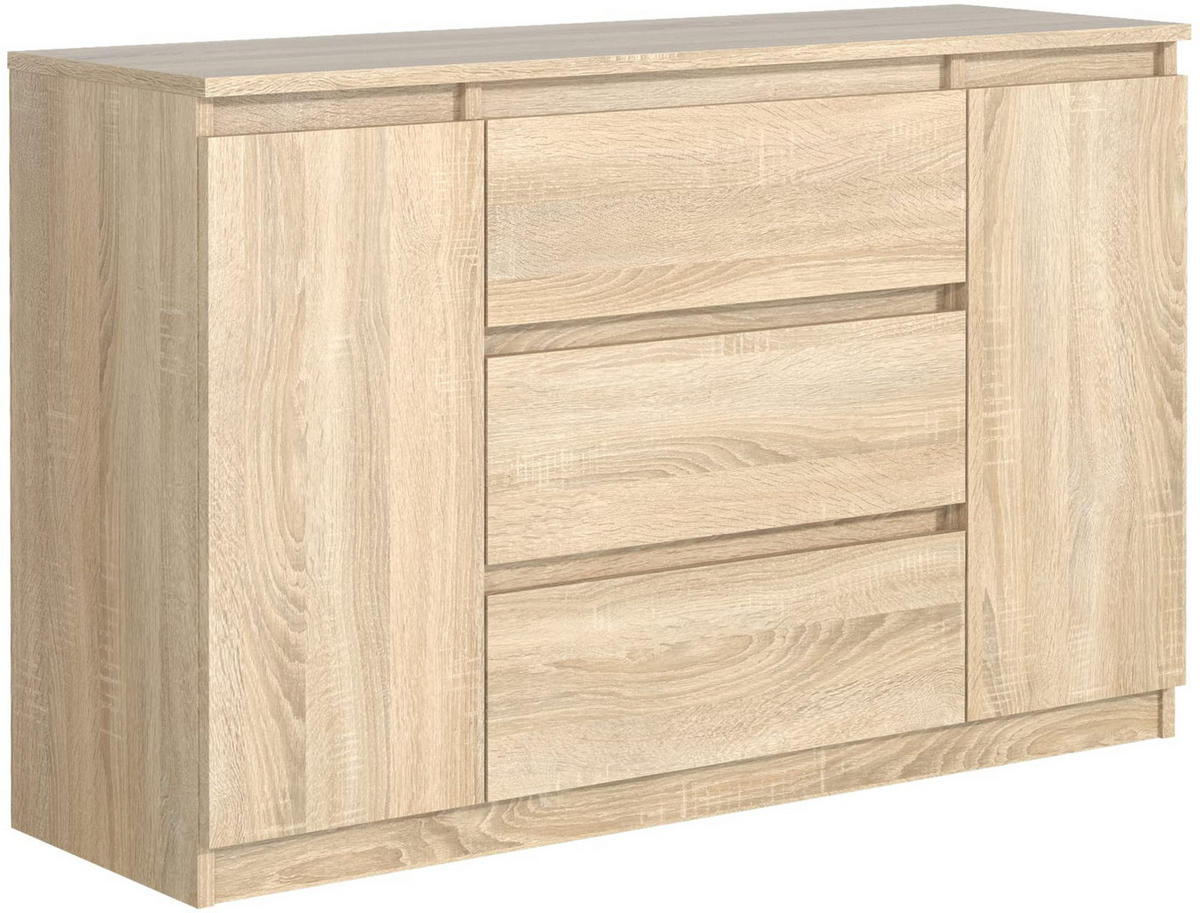 KOMMODE 120 Sonoma oak 120x39x78,5 cm - Sonoma Eiche, Holzwerkstoff (120/78.5/39cm) - Mobelsta