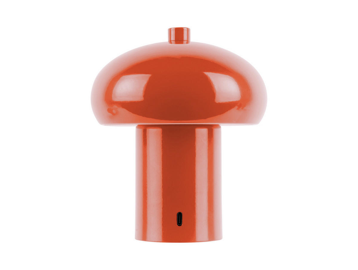 TISCHLAMPE Retro Seta Orange 12.5/12.5/15 cm - Orange, Metall (12.5/12.5/15cm) - Leitmotiv