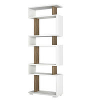 REGAL 6 Ablagen H165 cm - BLOK - Wildeiche, Holzwerkstoff (19.5/165/60cm) - Calicosy
