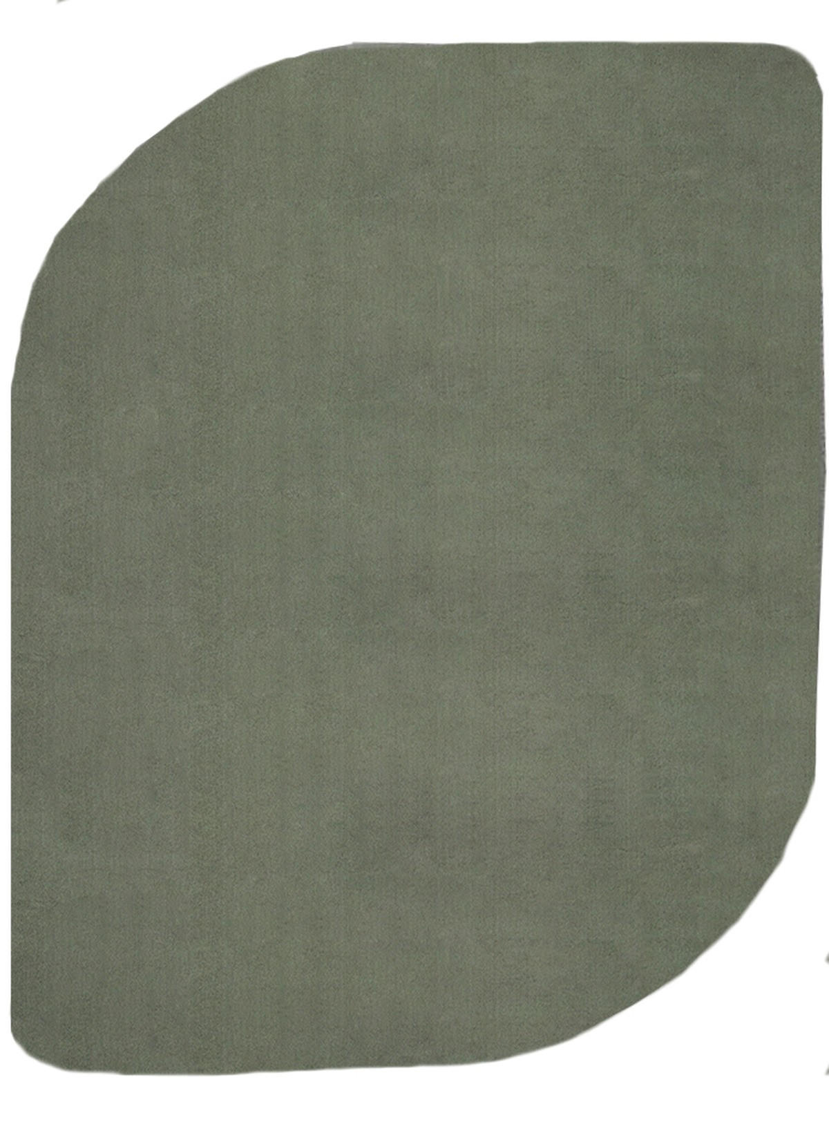 HOCHFLORTEPPICH Antirutsch Uni TIRSO Polyester Waldgrün 120 x 160 cm - Grün, Textil (120/160cm) - KADIMA DESIGN