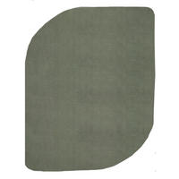 HOCHFLORTEPPICH Antirutsch Uni TIRSO Polyester Waldgrün 160 x 220 cm - Grün, Textil (160/220cm) - KADIMA DESIGN