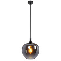 LED HÄNGELEUCHTE MAXY Metall Schwarz - Schwarz, Glas (29/29/120cm) - Globo Lighting