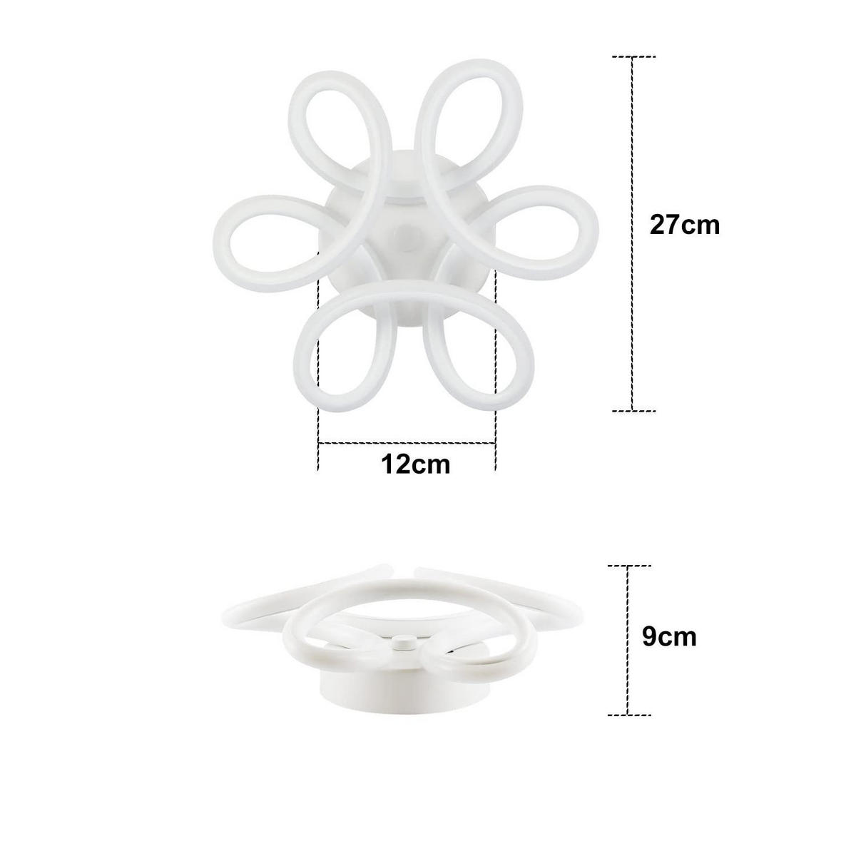 LED-DECKENLEUCHTE Odin 26/26/9cm - Weiß, Metall (26/26/9cm) - ZMH