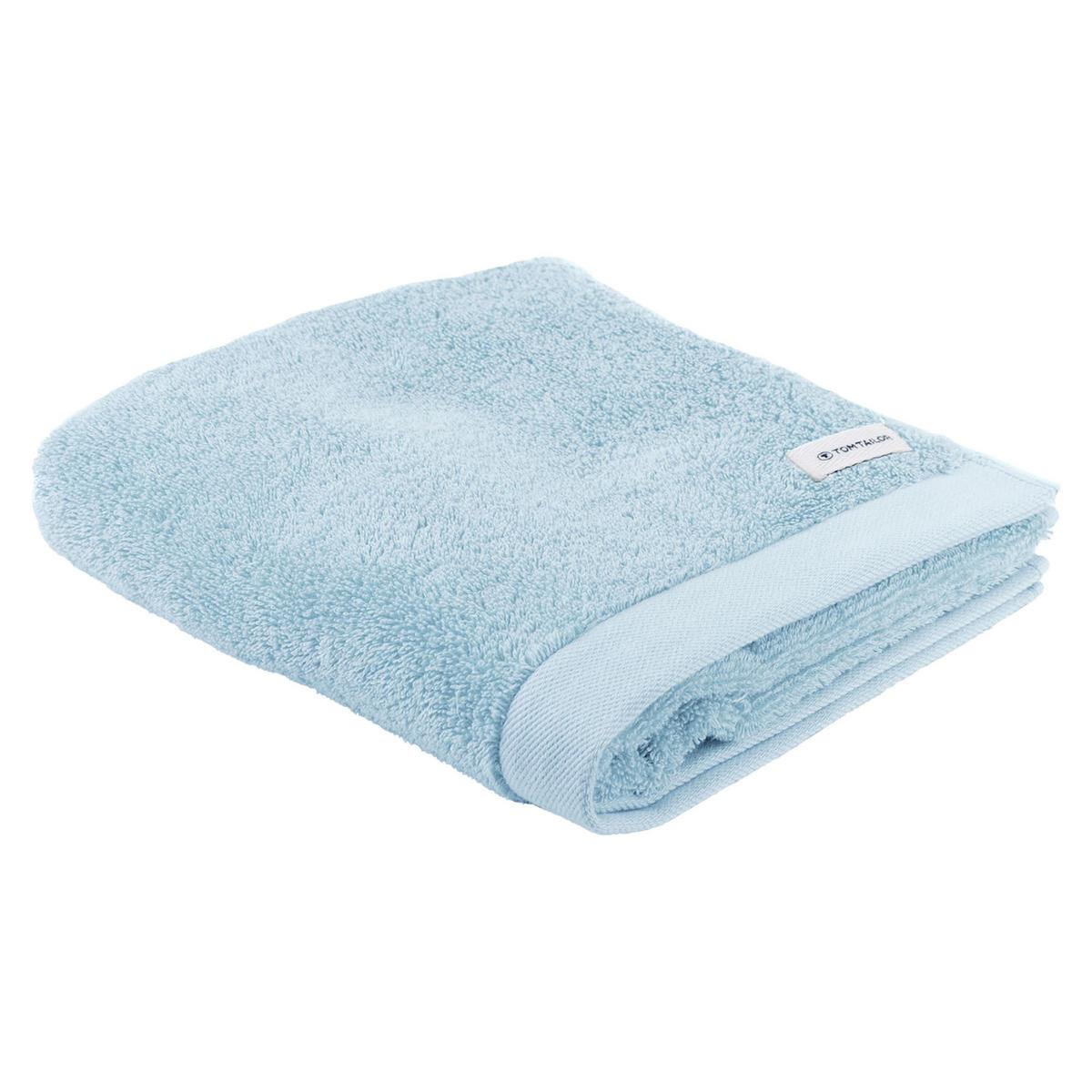 HANDTUCH-SET Color Bath, 12-tlg. Hellblau 100% Baumwolle - Hellblau, Naturmaterialien (60/120cm) - Tom Tailor