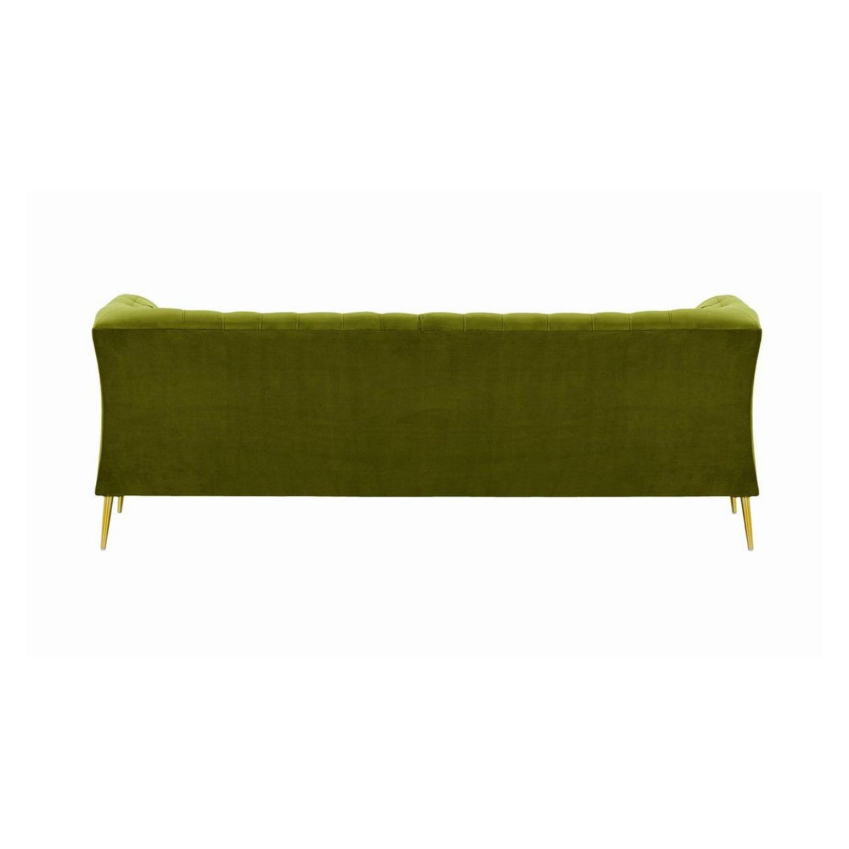 2,5-SITZER-SOFA Chesterfield Modern-Velluto 9 - Olivgrün, Holz/Textil (209/74/80cm)