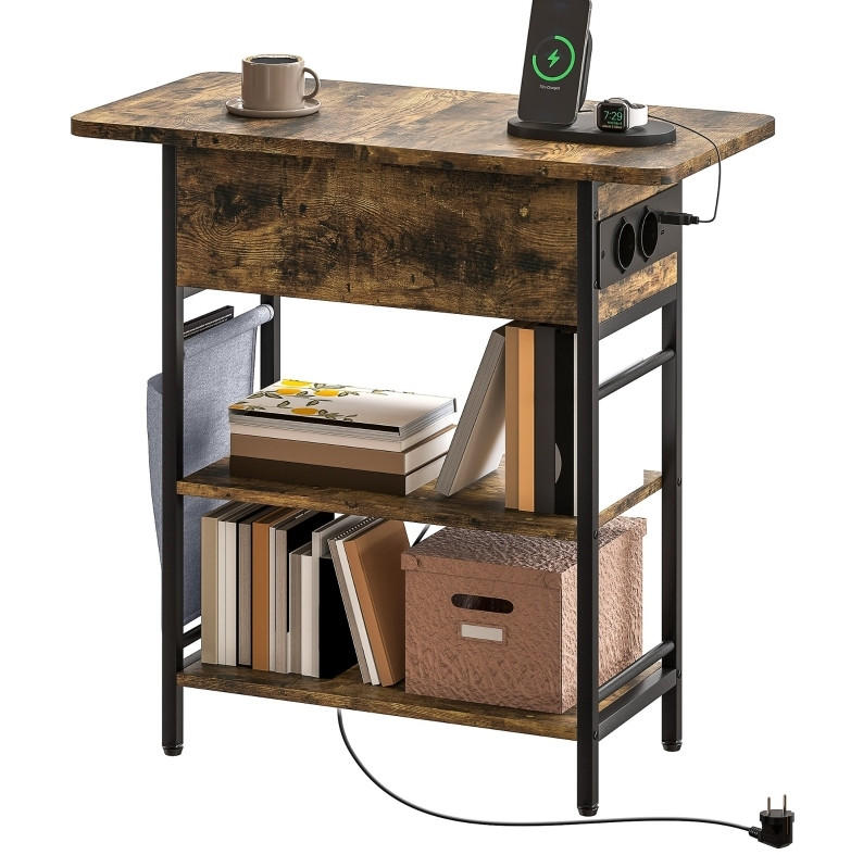 Meubliv Beistelltisch Braun 29.8x58.5x60 cm