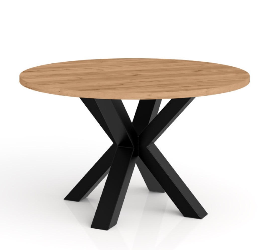 TISCH Golden Craft Eiche NEO Rund 90 cm - Braun, Holzwerkstoff (90/90/45cm) - Sepro Meble