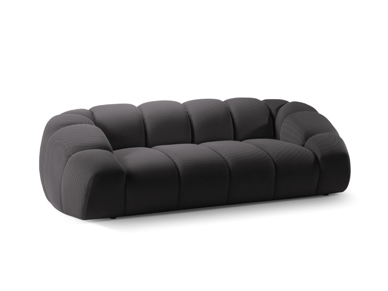 SOFA Diana aus 3D-Stoff Expresso 3 Sitzplätze - Graubraun, Textil (114/72/234cm) - Micadoni