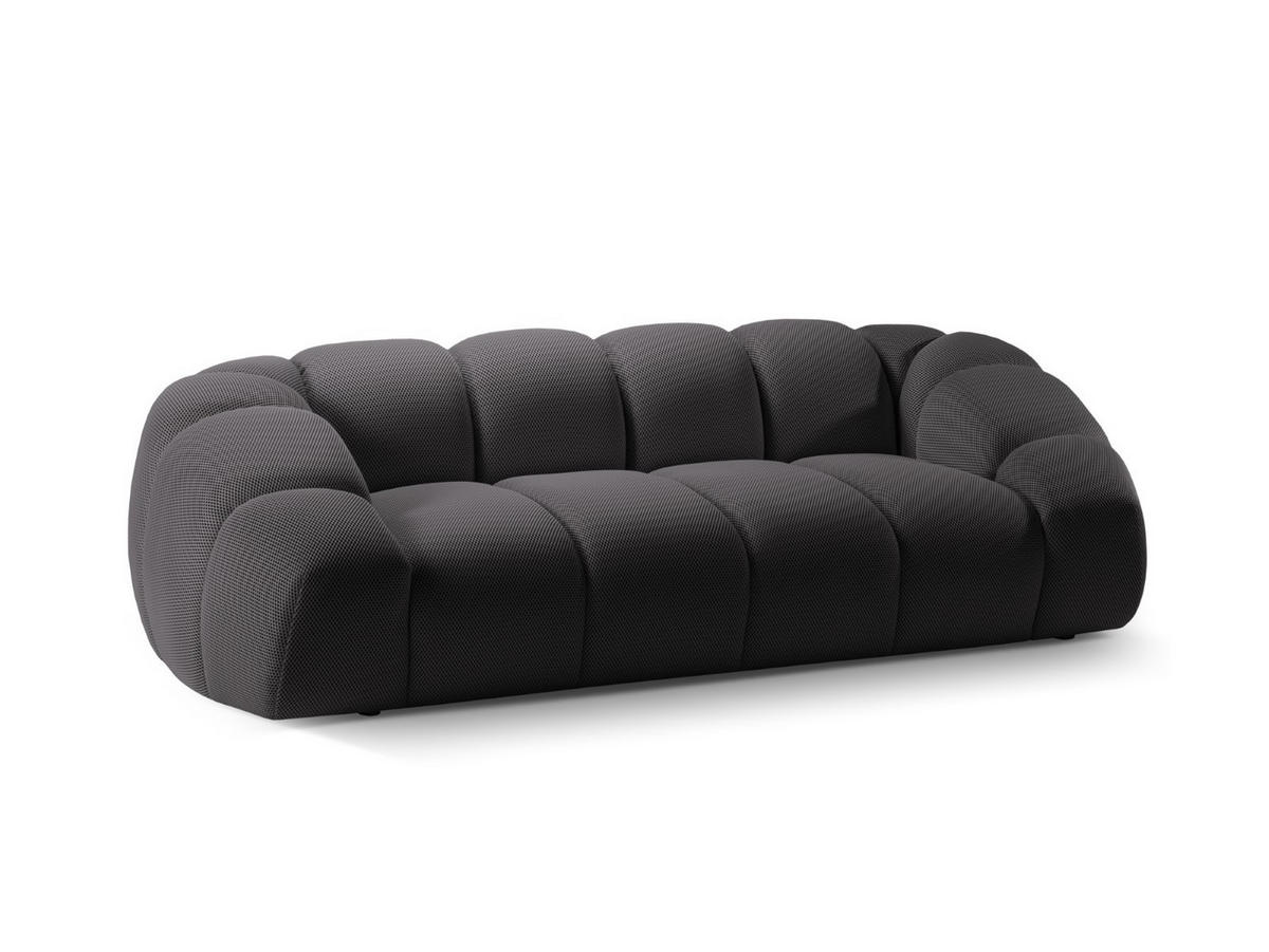 SOFA Diana aus 3D-Stoff Expresso 3 Sitzplätze - Graubraun, Textil (114/72/234cm) - Micadoni