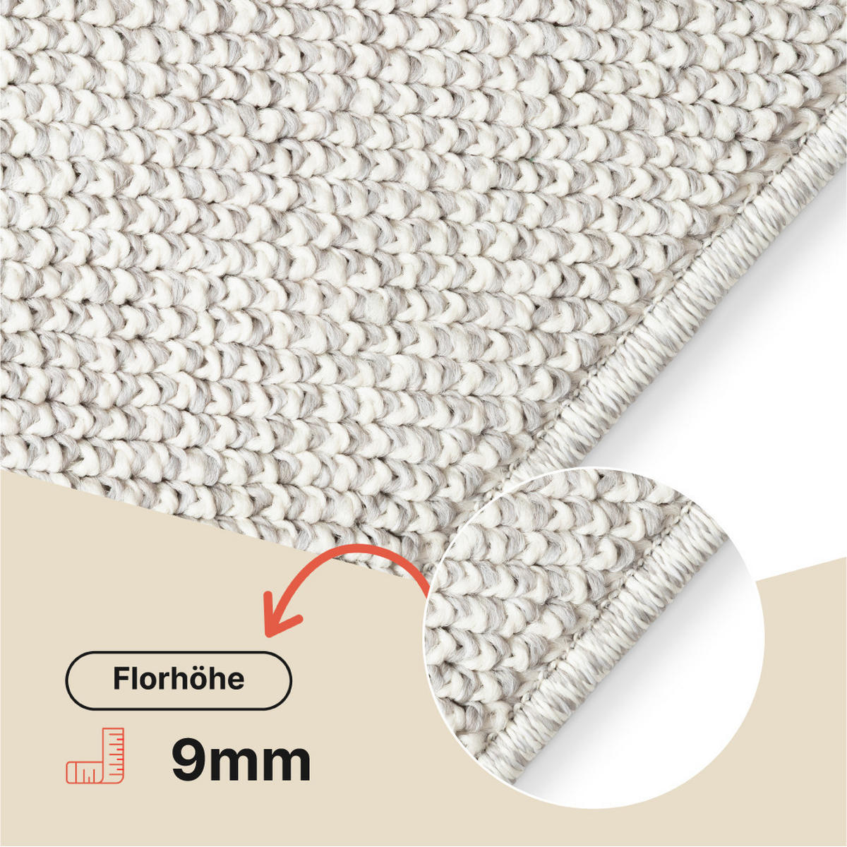 TEPPICH CALMA silber modern 140/200 cm - Silberfarben, Textil (140/200cm) - Tapiso
