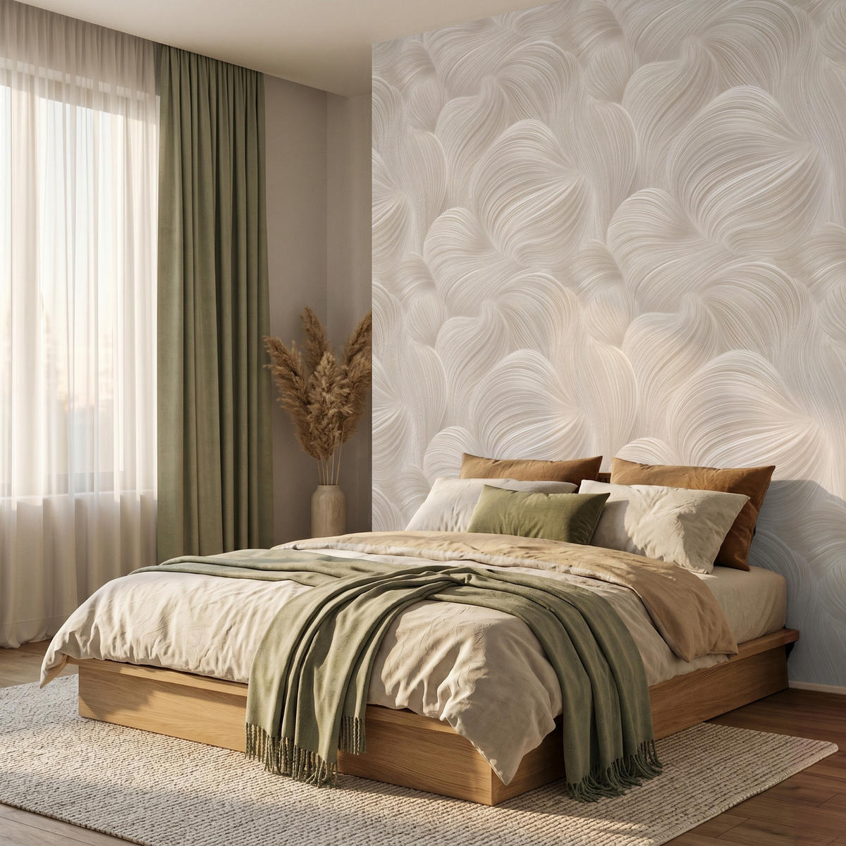 TAPETE - Lines - Ventilator - Beige - 240x280 cm - Creme, Papier (240/280cm) - OnlyWow