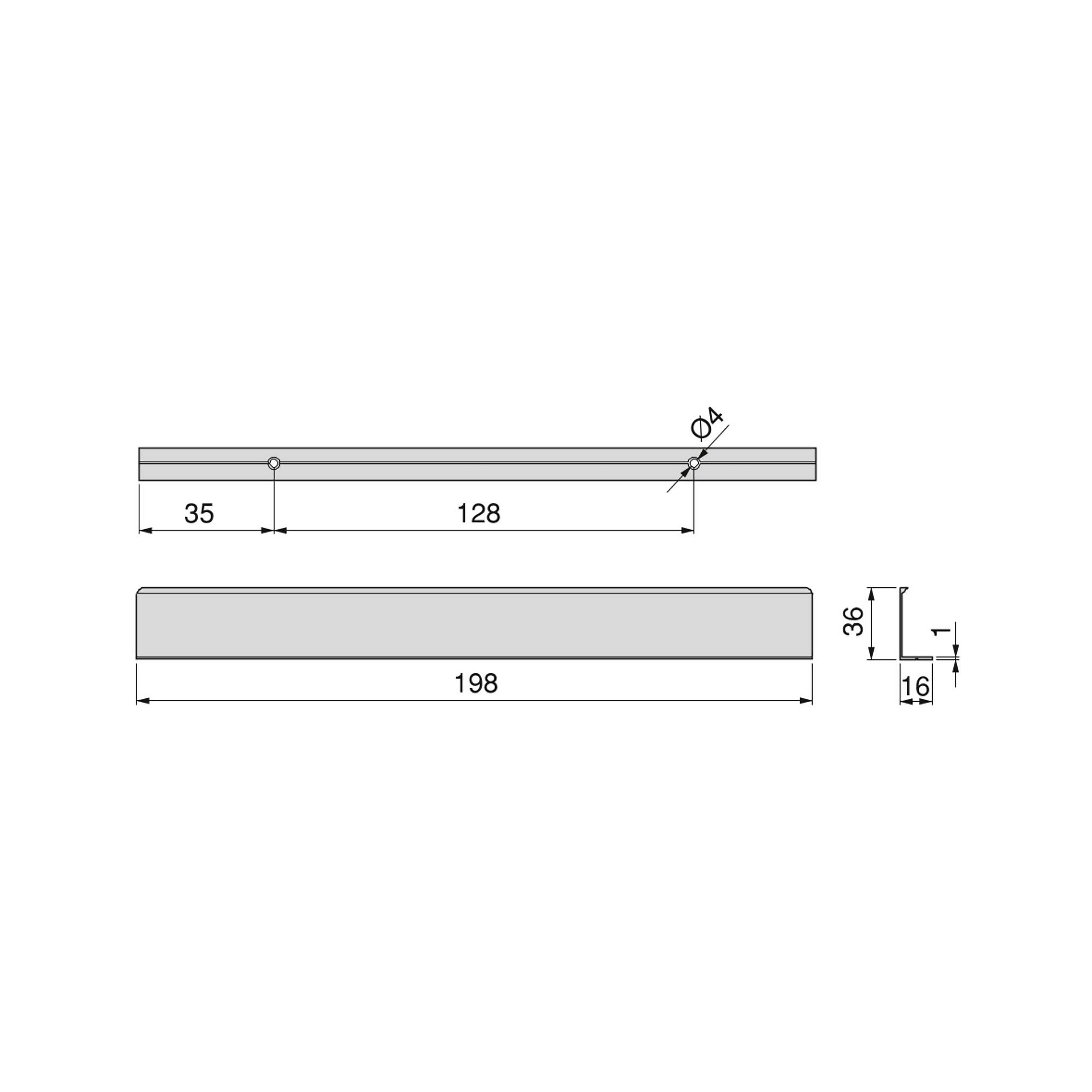 MÖBELGRIFFE Setubal, L104mm, 64mm Achsenabstand, Aluminium, matt eloxiert 10er-set - Dunkelgrau, Metall (1.6/4/10.4cm) - EMUCA