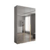 DREHTÜRENSCHRANK 236.7/150/47 3-türig - Goldfarben/Weiß, Holz/Metall (150/236.7/47cm) - Abiks Möbel