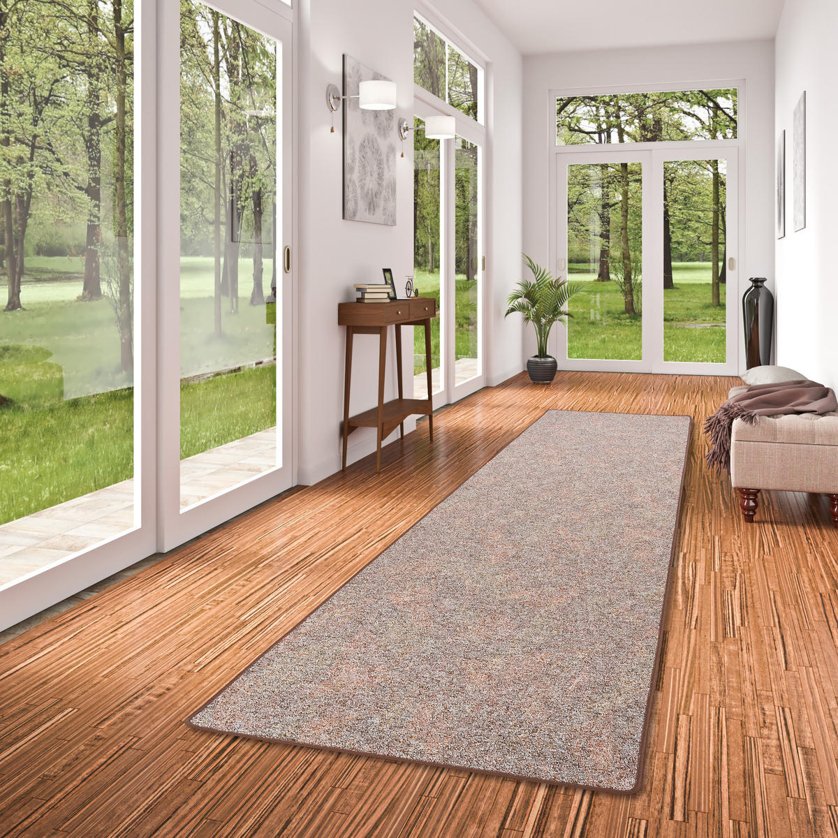 SCHLINGENTEPPICH MEMORY MELIERT LÄUFER - Braun, Textil (80/240cm) - Snapstyle