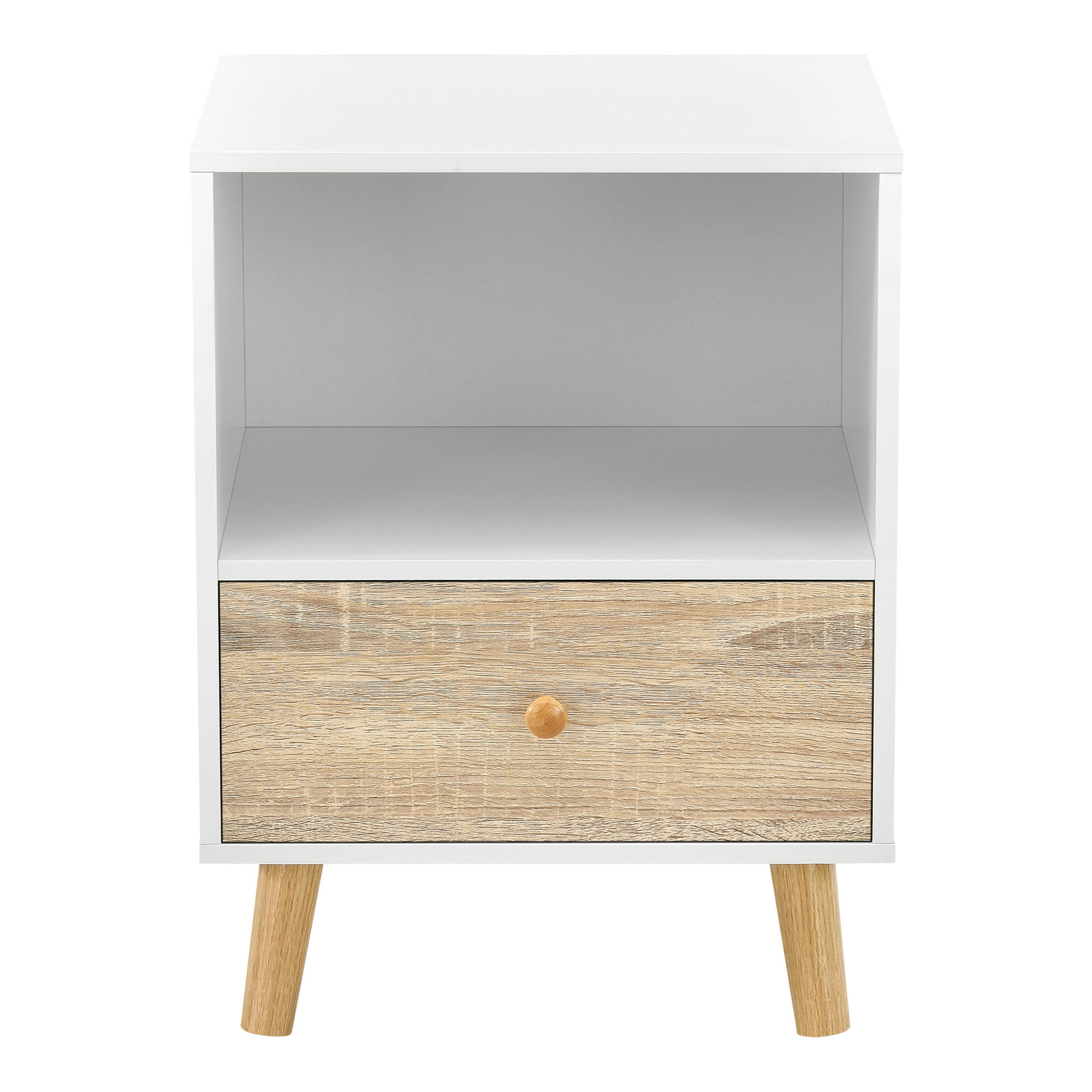 BEISTELLTISCH Sundsvall - Eichefarben/Naturfarben, Holz/Holzwerkstoff (30/40/54cm) - [en.casa]