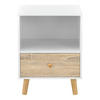 BEISTELLTISCH Sundsvall - Eichefarben/Naturfarben, Holz/Holzwerkstoff (30/40/54cm) - [en.casa]