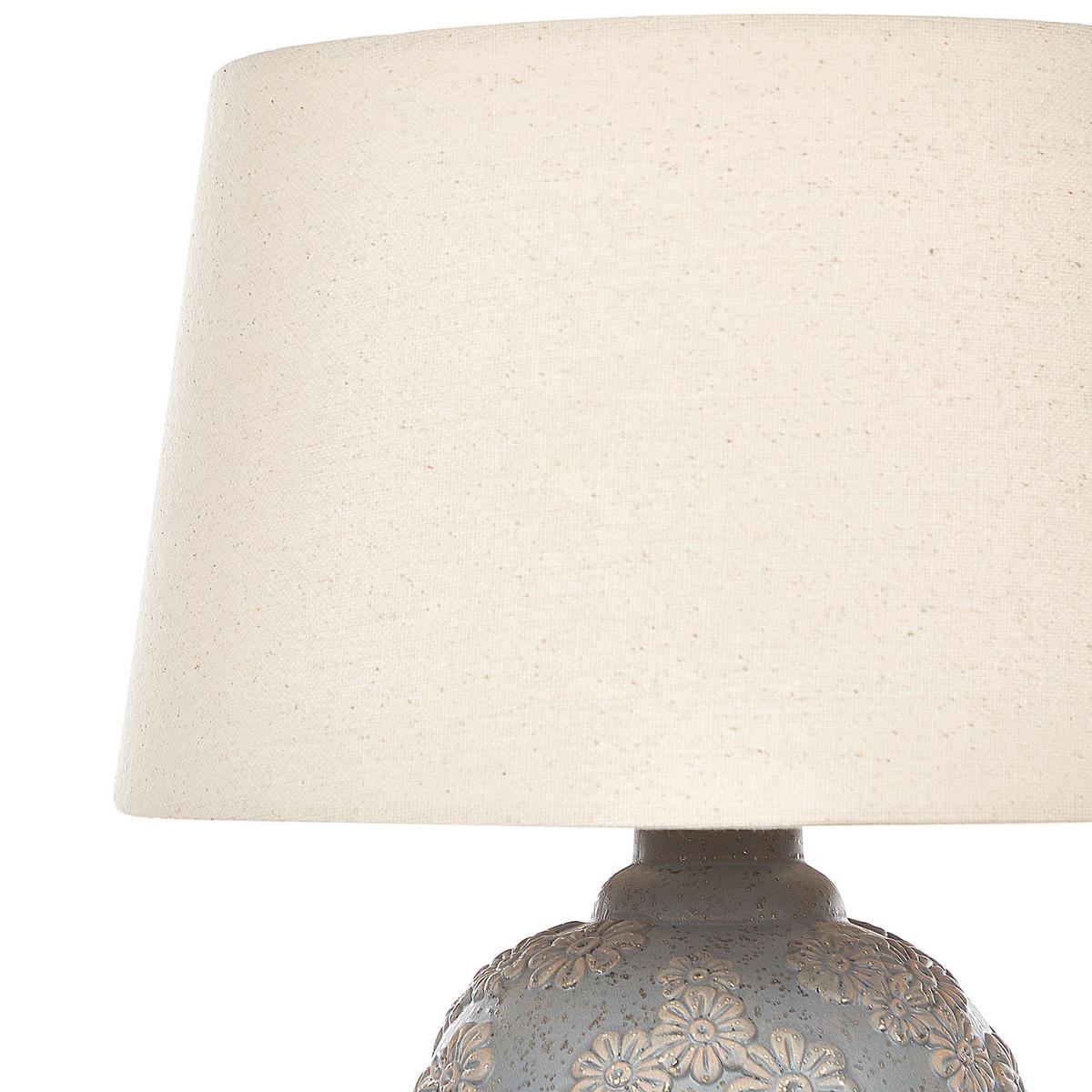 TISCHLAMPE Ferrey 30/30/46 cm - Grau, Keramik (30/30/46cm) - Beliani