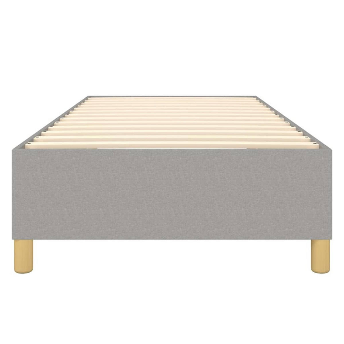 POLSTERBETT Rabassa 90/203 cm - Hellgrau, Holzwerkstoff (90/200cm) - Nettlife