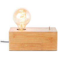 TISCHLEUCHTE Armena 93051/45 - Chromfarben, Holz (10/20/8cm) - Brilliant