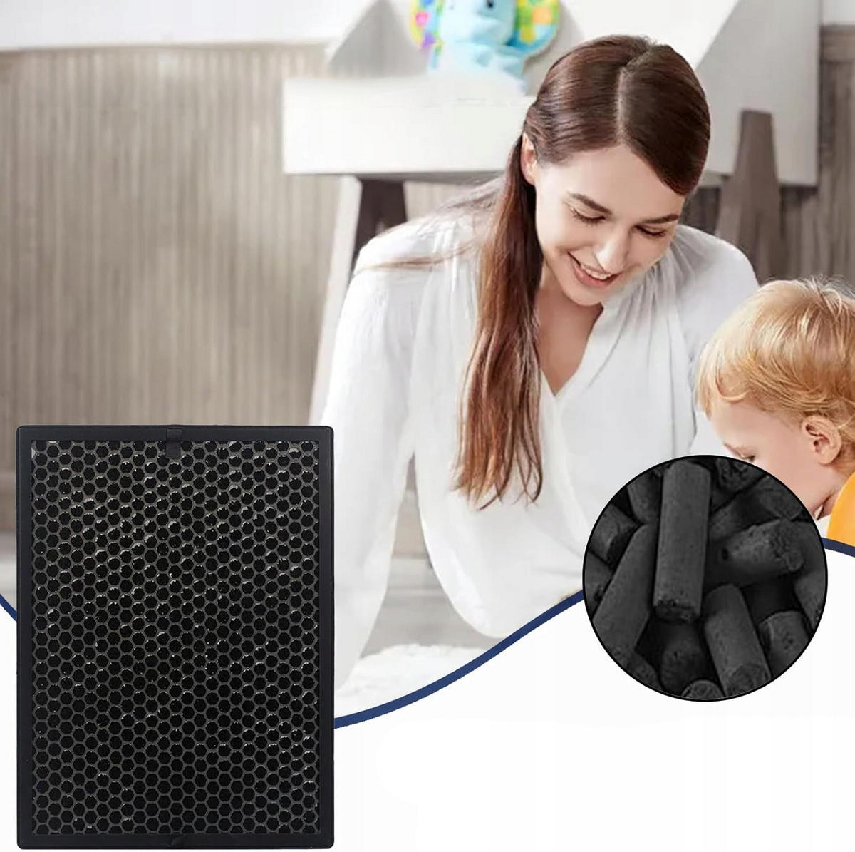 FILTER AC3829/10 3-tlg. Set, HEPA FY2422 99,97% ≥ 0,3 µm, Aktivkohle FY2420, Befeuchtungsfilter FY3435 - Multicolor, Kunststoff/Metall (10/10/10cm)