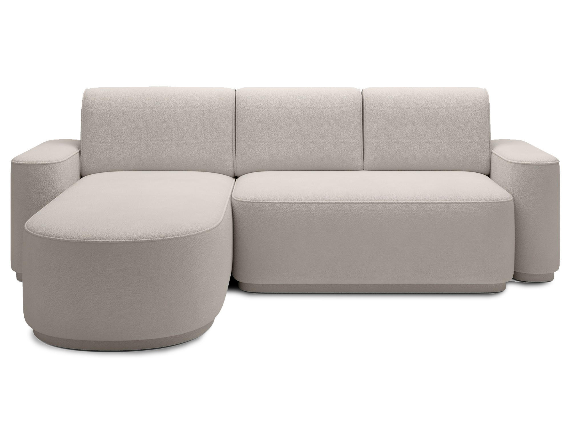 ECKSOFA RUMA - Creme (Amore 01) - Creme, Holzwerkstoff (285/180cm) - Möblo